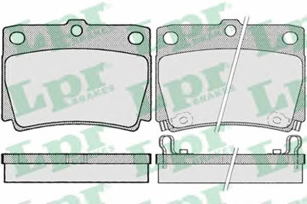 LPR 05P1029 Brake Pad Set, disc brake 05P1029
