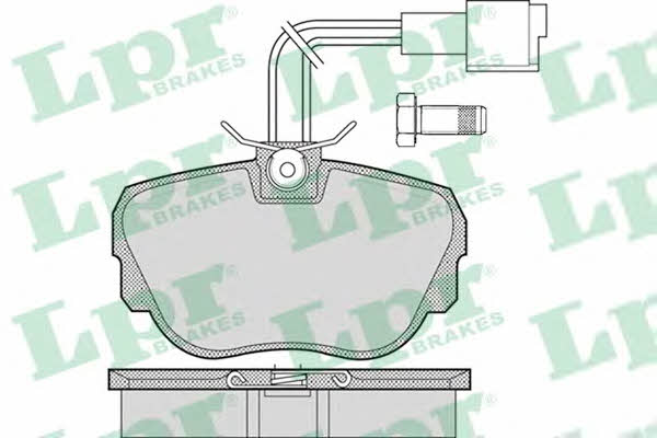LPR 05P1079 Brake Pad Set, disc brake 05P1079