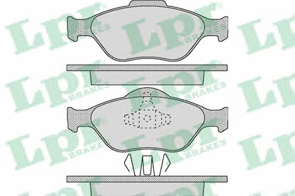 LPR 05P1088 Brake Pad Set, disc brake 05P1088