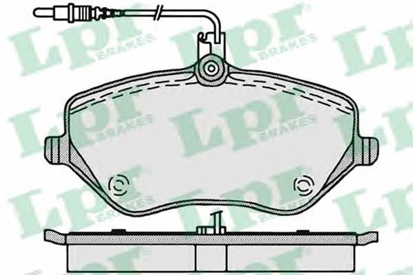 LPR 05P1202 Brake Pad Set, disc brake 05P1202