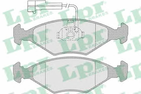 LPR 05P1204 Brake Pad Set, disc brake 05P1204