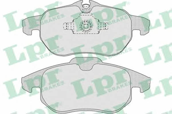 LPR 05P1216 Brake Pad Set, disc brake 05P1216