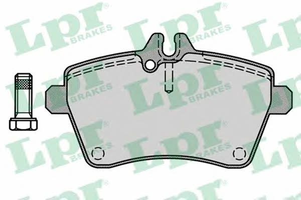 LPR 05P1242 Brake Pad Set, disc brake 05P1242