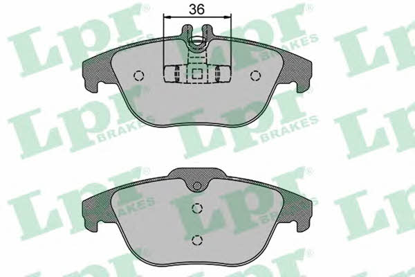 LPR 05P1274 Brake Pad Set, disc brake 05P1274
