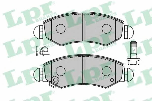 LPR 05P1280 Brake pad set 05P1280 05P1280 LPR Brake pad set