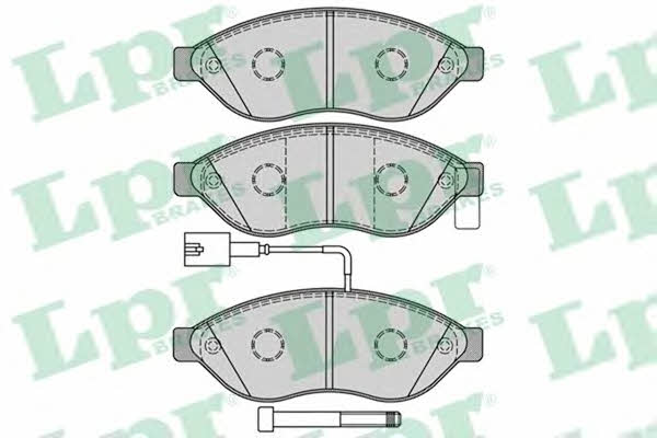 Brake pad Citroen Jumper: 05P1287 LPR Brake pad set