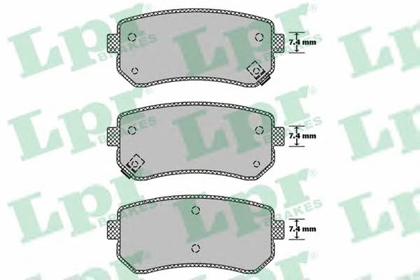 LPR 05P1411 Brake Pad Set, disc brake 05P1411