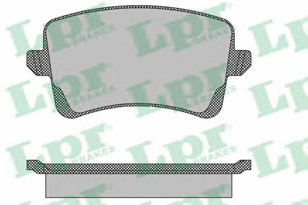 LPR 05P1489 Brake Pad Set, disc brake 05P1489