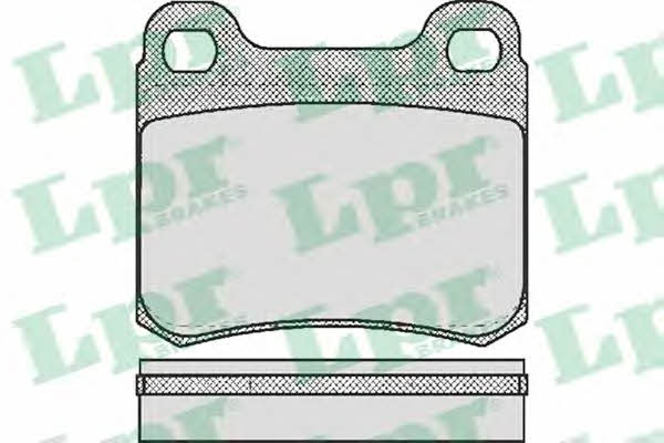 LPR 05P158 Brake Pad Set, disc brake 05P158