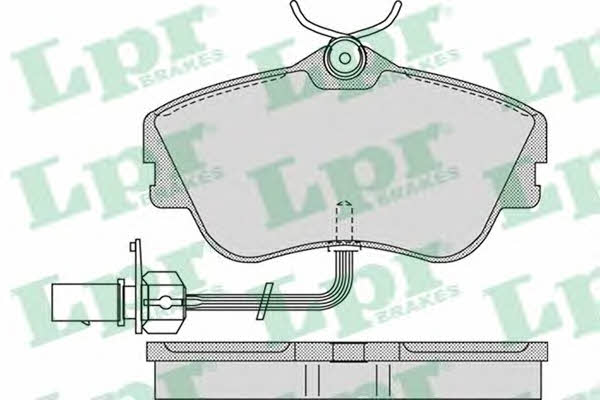 LPR 05P977 Brake Pad Set, disc brake 05P977