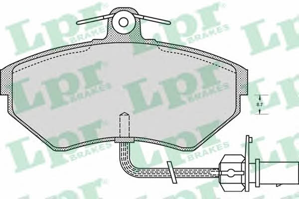 LPR 05P979 Brake Pad Set, disc brake 05P979