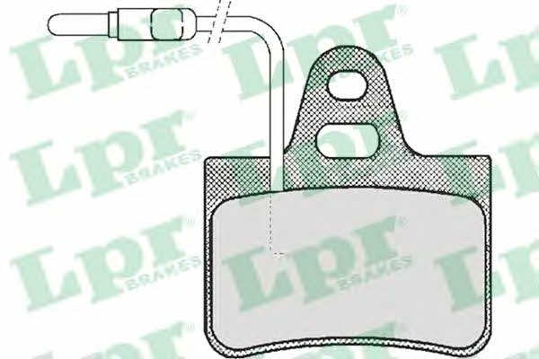 LPR 05P218 Brake Pad Set, disc brake 05P218