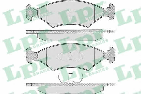 LPR 05P233 Brake Pad Set, disc brake 05P233