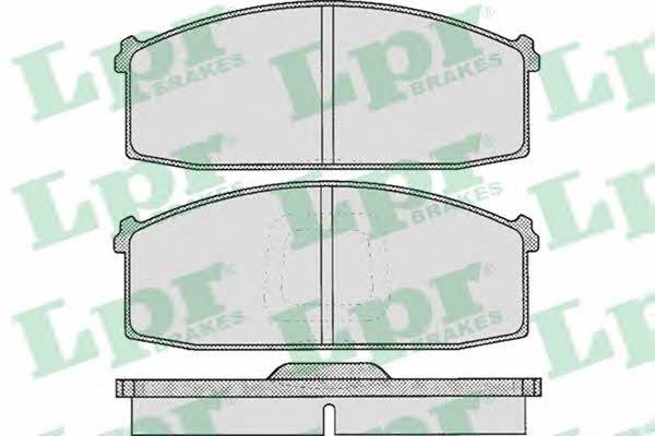 LPR 05P255 Brake Pad Set, disc brake 05P255