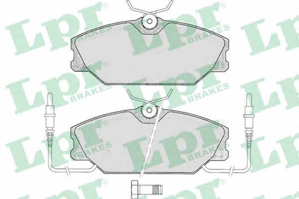 Brake pad Renault 25: 05P258 LPR Brake pad set
