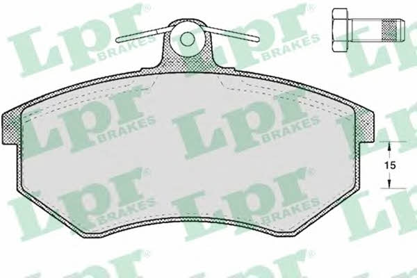 LPR 05P299 Brake Pad Set, disc brake 05P299