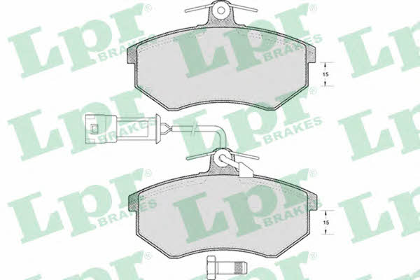 LPR 05P300 Brake Pad Set, disc brake 05P300