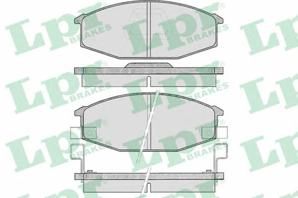 LPR 05P375 Brake Pad Set, disc brake 05P375