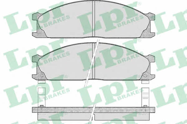 LPR 05P378 Brake Pad Set, disc brake 05P378