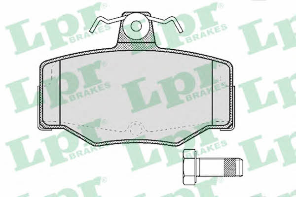 LPR 05P387 Brake Pad Set, disc brake 05P387