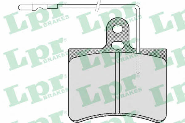 LPR 05P443 Brake Pad Set, disc brake 05P443