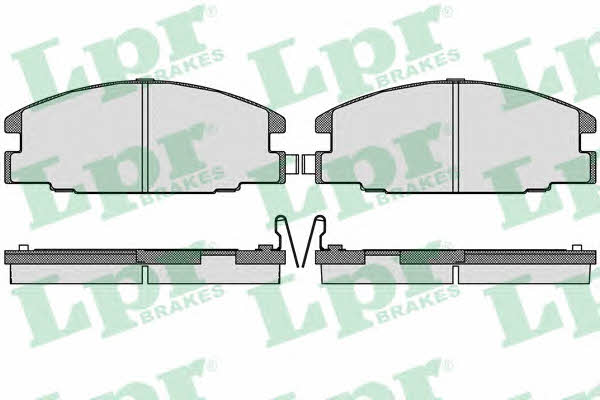 Brake pad kit Isuzu ELF: 05P544 LPR Brake pad set