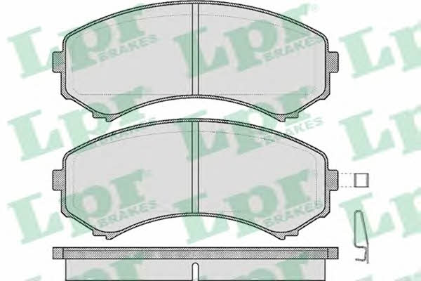 LPR 05P569 Brake Pad Set, disc brake 05P569