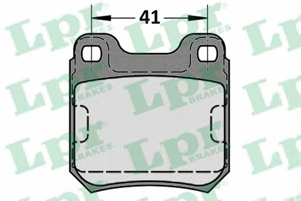 LPR 05P584 Brake Pad Set, disc brake 05P584
