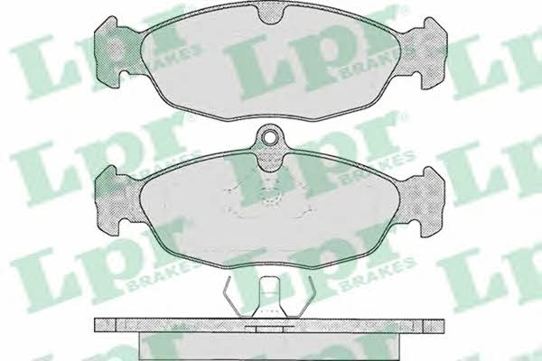 LPR 05P599 Brake Pad Set, disc brake 05P599