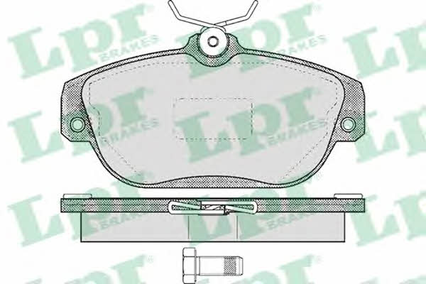 LPR 05P601 Brake Pad Set, disc brake 05P601