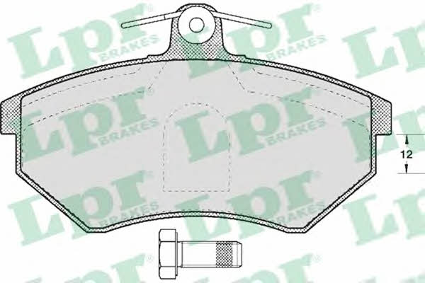LPR 05P613 Brake Pad Set, disc brake 05P613