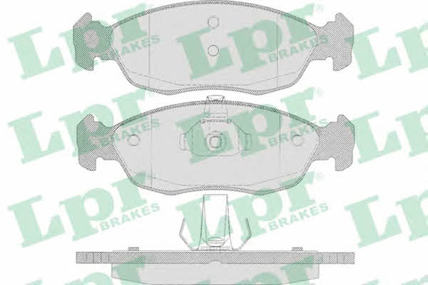 LPR 05P644 Brake Pad Set, disc brake 05P644