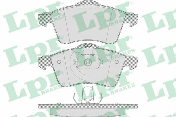 LPR 05P645 Brake Pad Set, disc brake 05P645