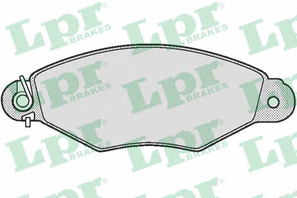 LPR 05P662 Brake Pad Set, disc brake 05P662
