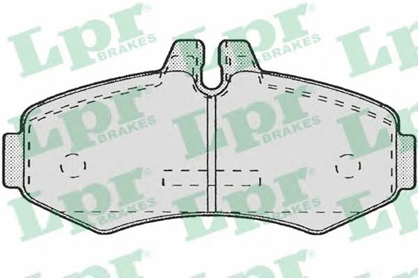 LPR 05P672 Brake Pad Set, disc brake 05P672