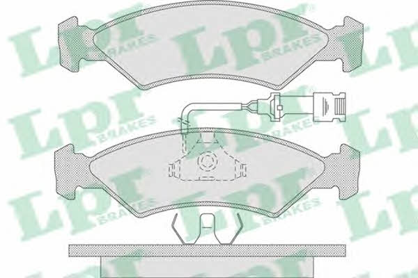 LPR 05P734 Brake Pad Set, disc brake 05P734