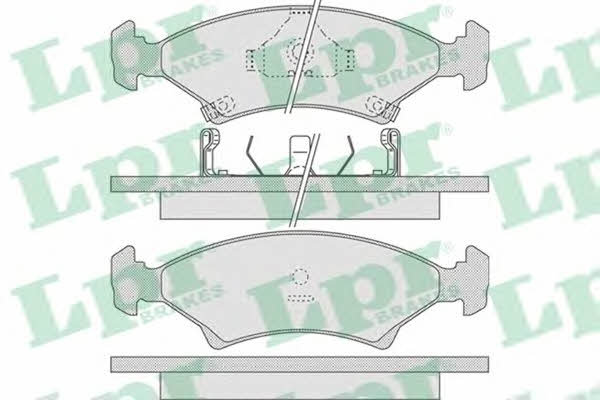 LPR 05P737 Brake Pad Set, disc brake 05P737