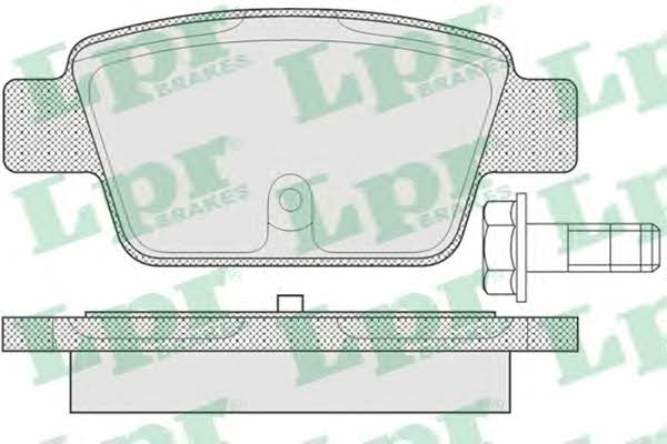 LPR 05P780 Brake Pad Set, disc brake 05P780