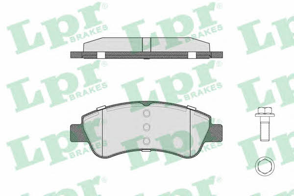 LPR 05P789 Brake Pad Set, disc brake 05P789