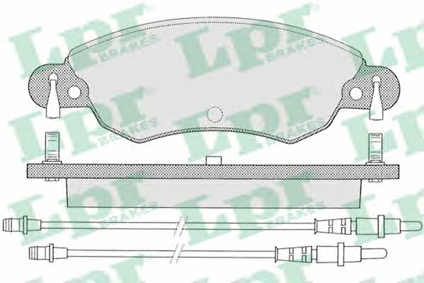 LPR 05P792 Brake Pad Set, disc brake 05P792
