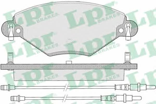 LPR 05P793 Brake Pad Set, disc brake 05P793