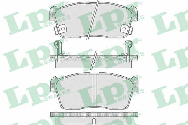 LPR 05P796 Brake Pad Set, disc brake 05P796