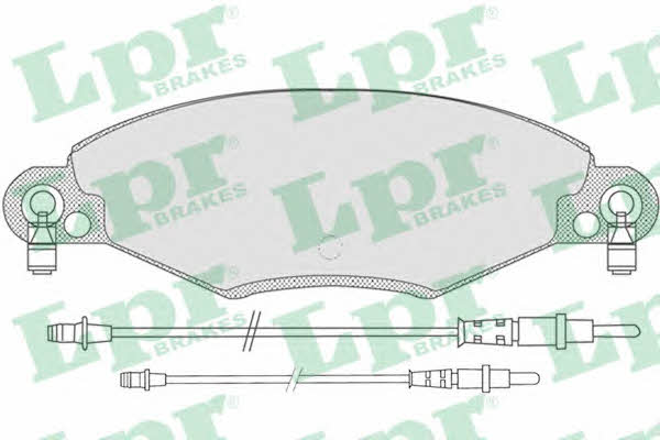 LPR 05P799 Brake Pad Set, disc brake 05P799