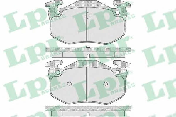 LPR 05P801 Brake pad set 05P801 05P801 LPR Brake pad set