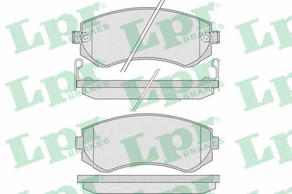 LPR 05P856 Brake Pad Set, disc brake 05P856