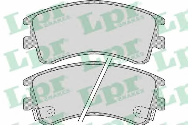 LPR 05P878 Brake Pad Set, disc brake 05P878