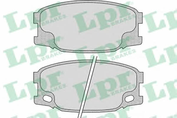 LPR 05P893 Brake Pad Set, disc brake 05P893