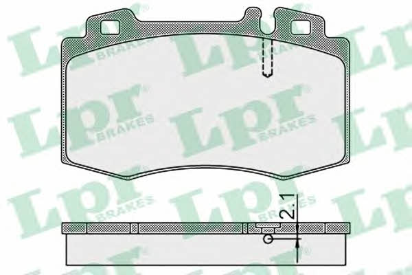 LPR 05P899 Brake Pad Set, disc brake 05P899