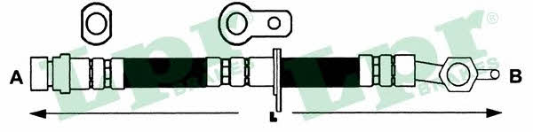 LPR 6T47499 Brake Hose 6T47499 6T47499 LPR Brake Hose