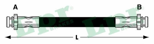 Flexible brake line Chevrolet Aveo: 6T48031 LPR Brake Hose